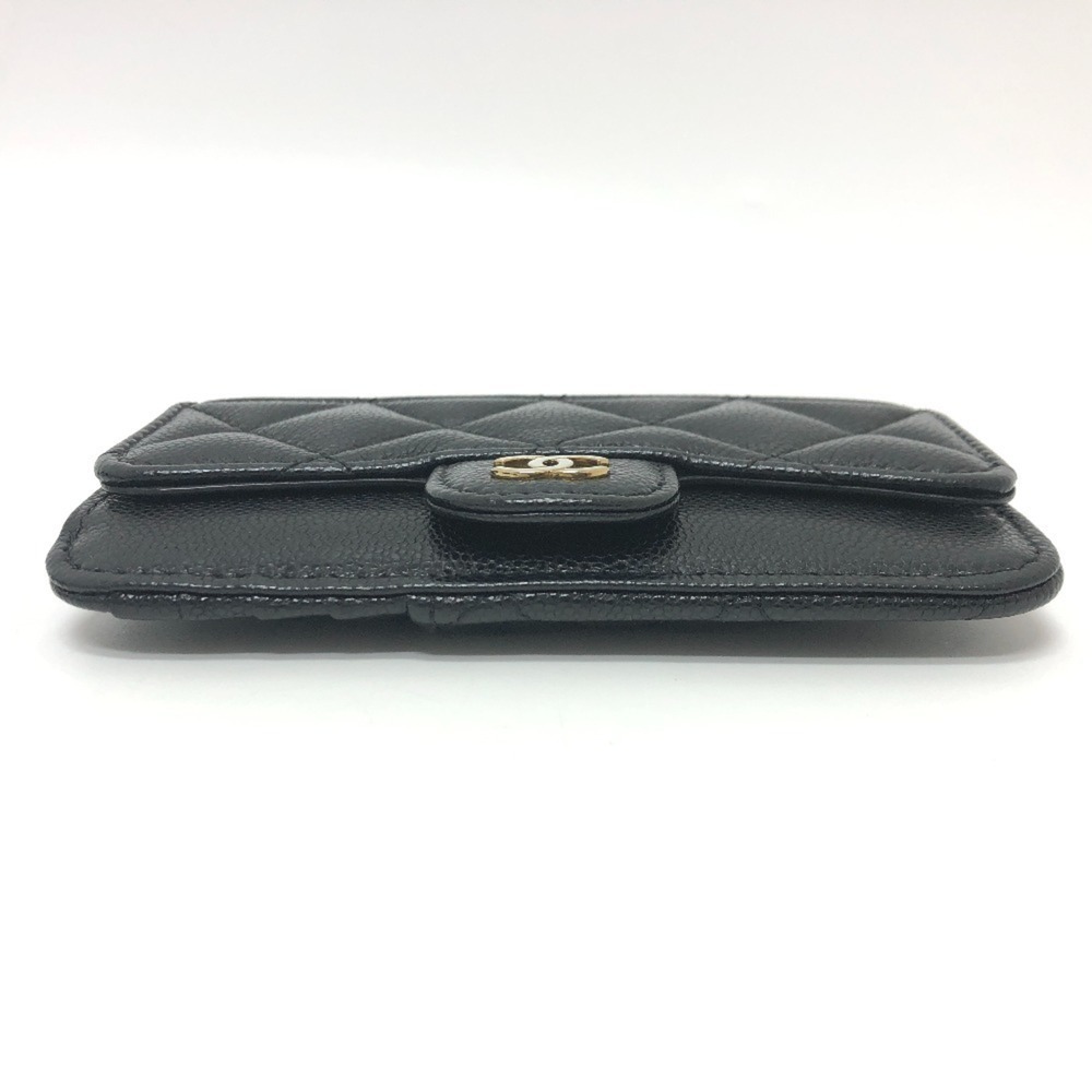 CHANEL Black Caviar Leather Logo Wallet - Picture 4 of 15